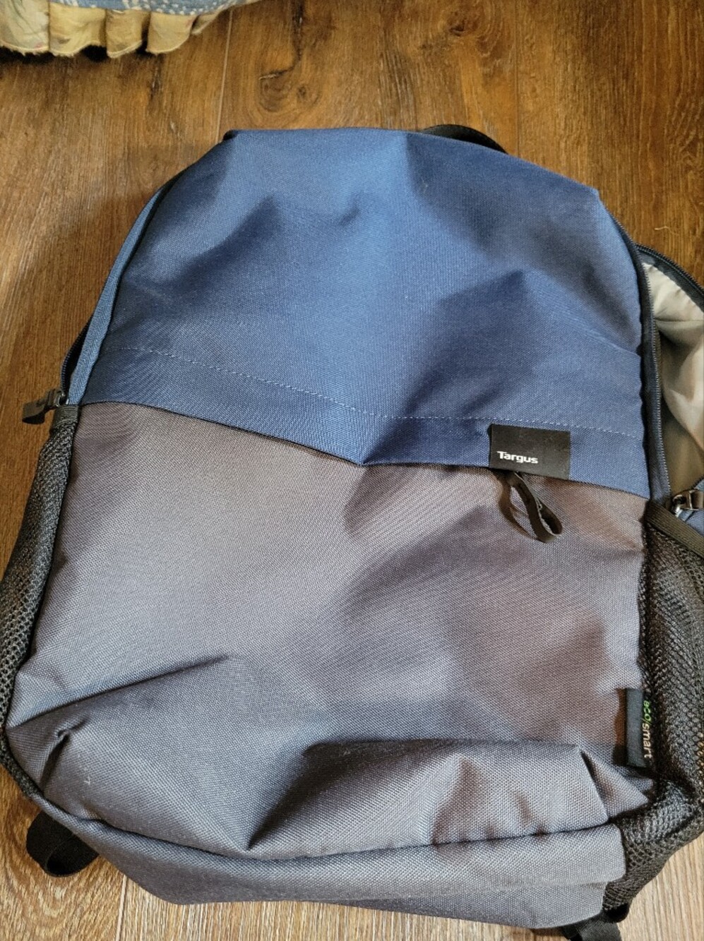 Two Tone Backpack With Many Pockets.